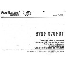 Fiat 670F - 670FDT Parts Manual